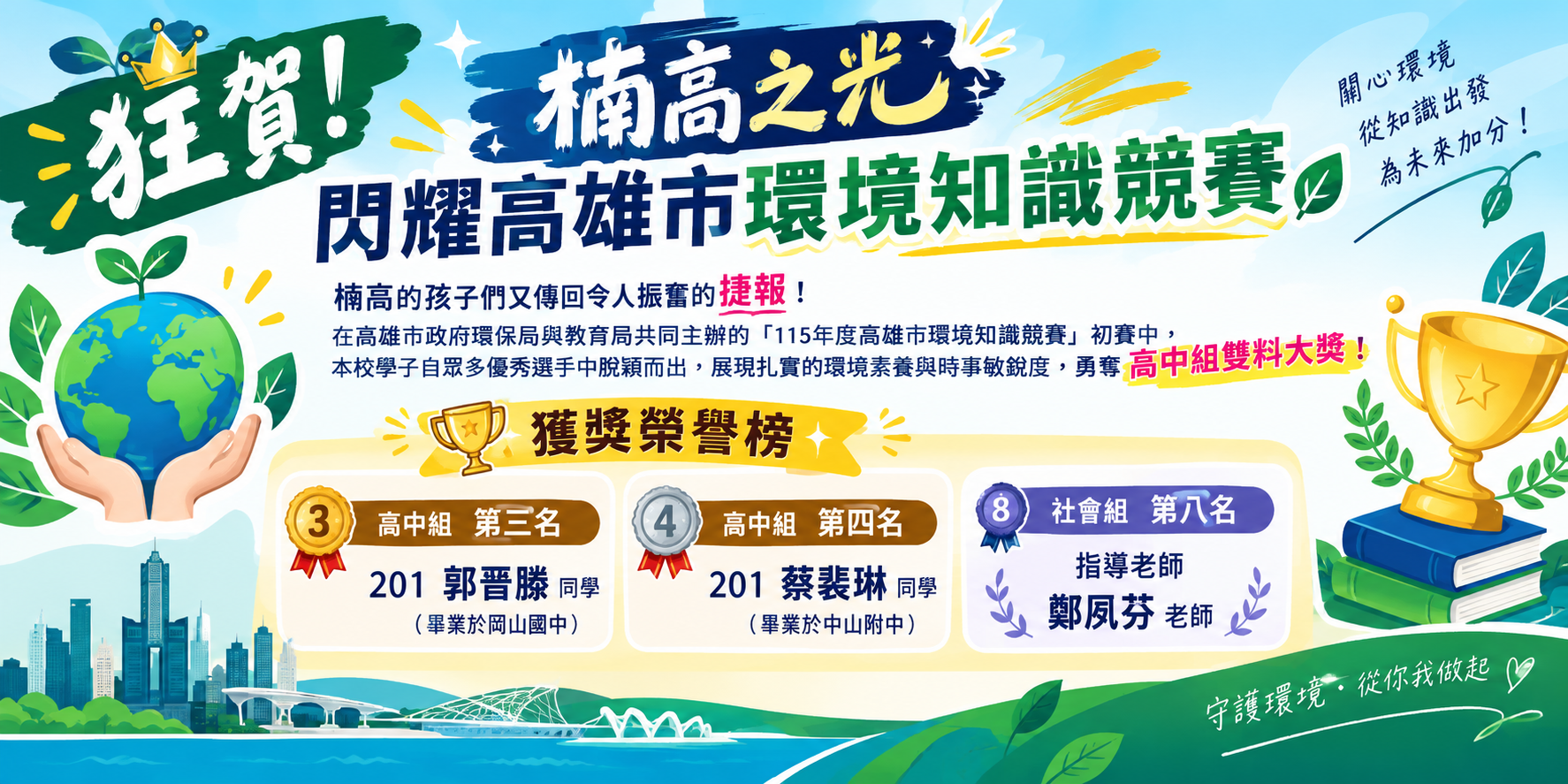 高雄市語文競賽作文第六名